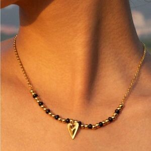 Boho heart necklace N854